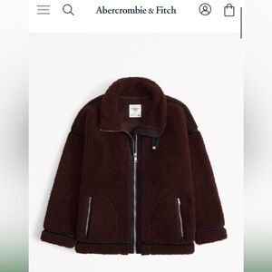 Women’s contrast Sherpa jacket